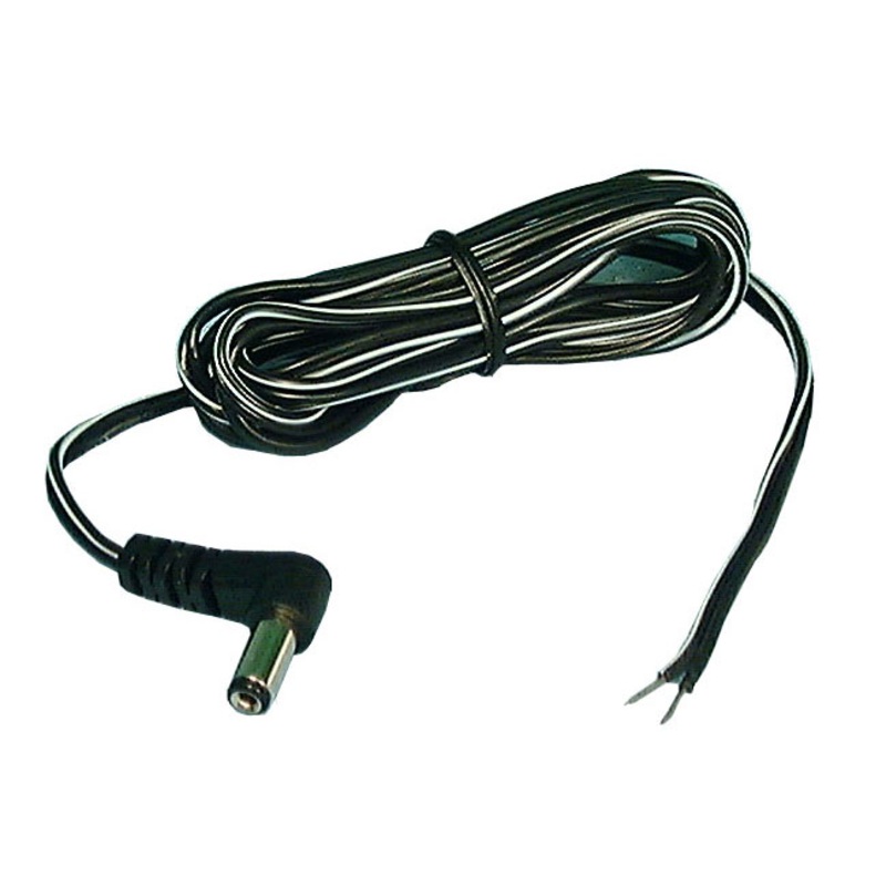 Philmore # TC204 6 Foot Male 1.3mm x 3.5mm Coaxial Plug to Stripped End Cable