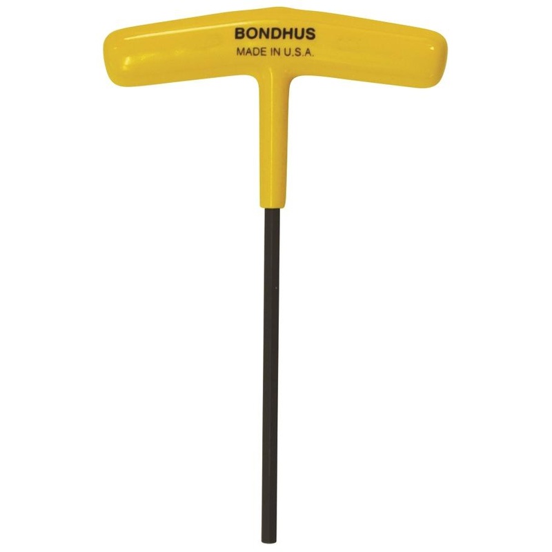 13312, Bondhus 1/4″ x 6.5″ Hex Driver T-Handle w/ ProGuard Finish