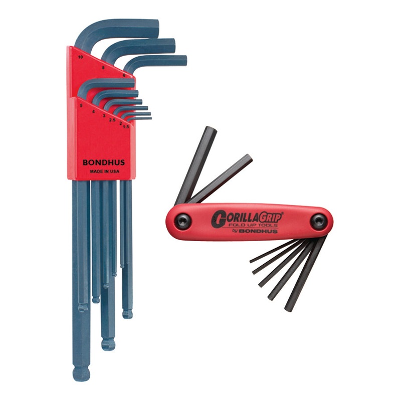 14187 (BLF16M), Bondhus Double Pack, Balldriver Hex Key Set & Metric Fold Up Set