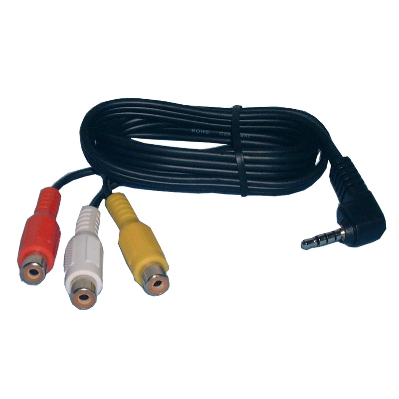 42-3603, Philmore 3 Foot TRRS 3.5mm Mini Plug to (3) Female RCA Camcorder Cable
