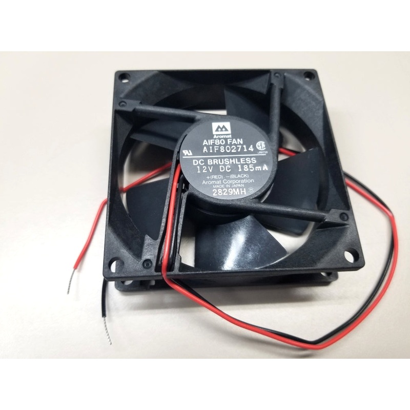 AIF802714, Aromat E 80mm x 80mm x 25mm 12V DC Cooling Fan