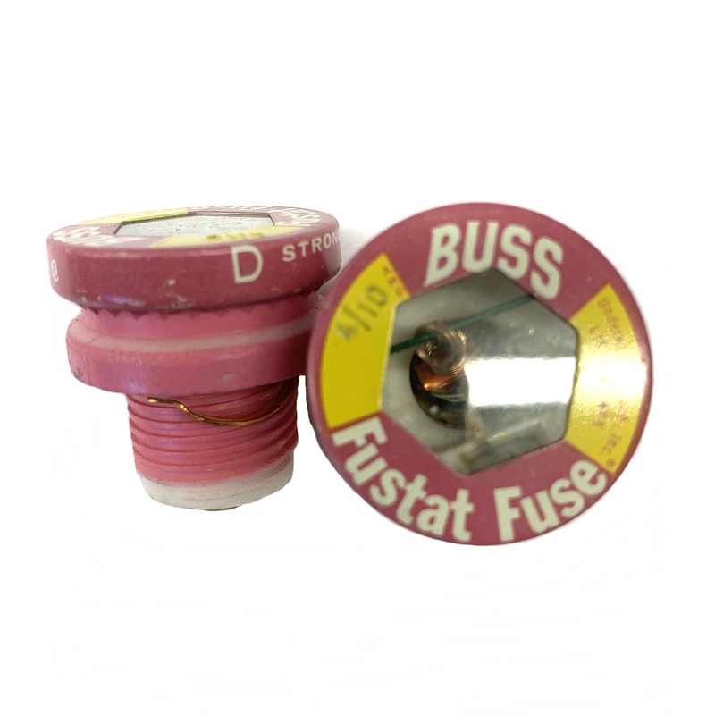 Bussman S-4/10, 0.4A Fustat Screw in Time-Delay, Dual-Element Fuse ~ S4/10