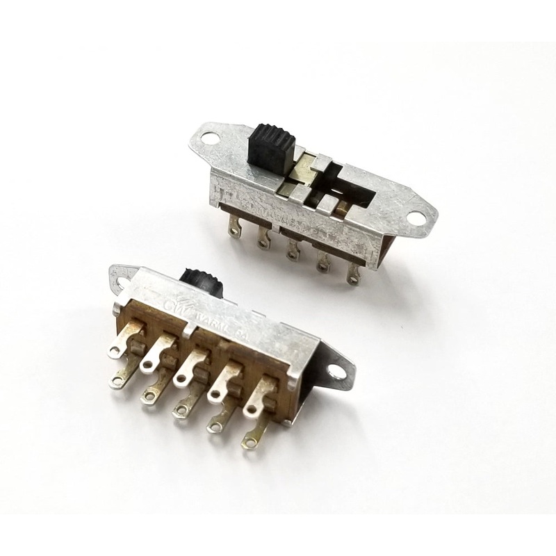 Lot of 2 CW Switch # G-141S-3011, DP4T ON-ON-ON-ON Slide Switches