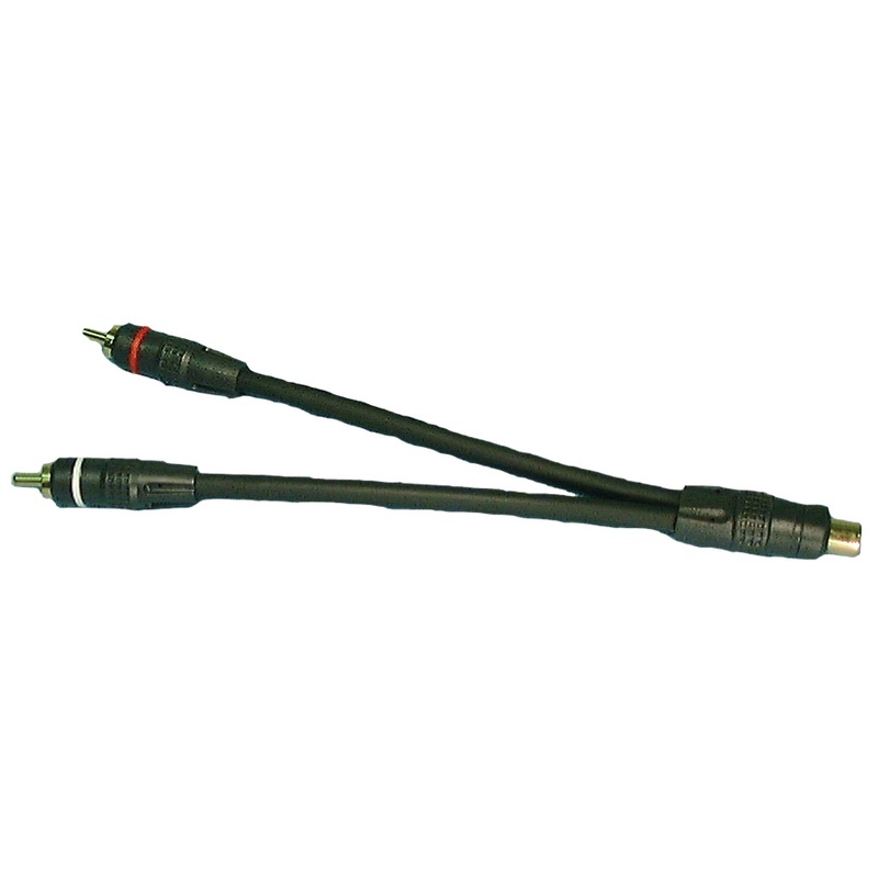 Philmore # 45-4000G, 6 Inch 1 RCA Female Jack to 2 RCA Male Plugs Y-Cable