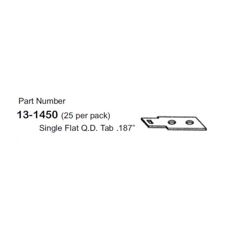 13-1450, Philmore Tab Adapter Strip for Philmore 13-1400 Series 30A Blocks ~ 25PK