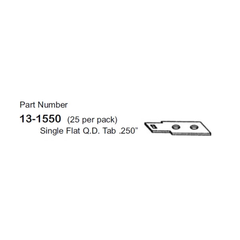 13-1550, Philmore Tab Adapter Strip for Philmore 13-1500 Series 30A Blocks ~ 25PK
