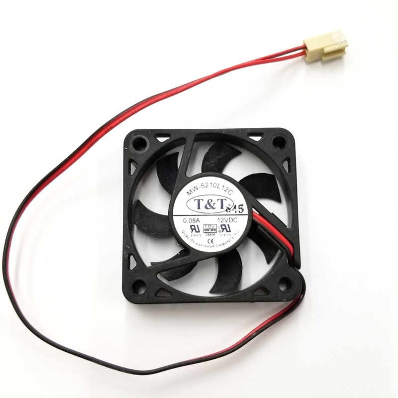 MW-5210L12C, T&T 50mm x 10mm 12V DC Brushless Cooling Fan with PC Power Cable