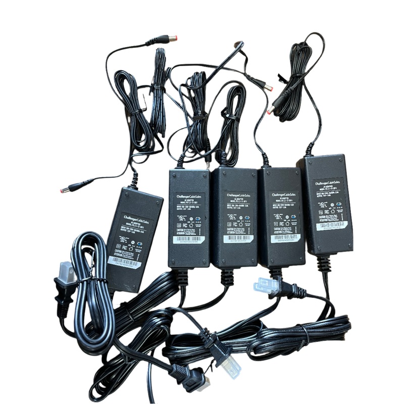PS-2.1-12-30T1, MVO 12Vdc 3A 2.1×5.5mm Reg (+) 5 PACK