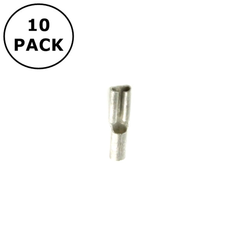 (1560) 0.110″ Female Non Insulated Quick Disconnects for 16-14AWG Wire ~ 10 Pack