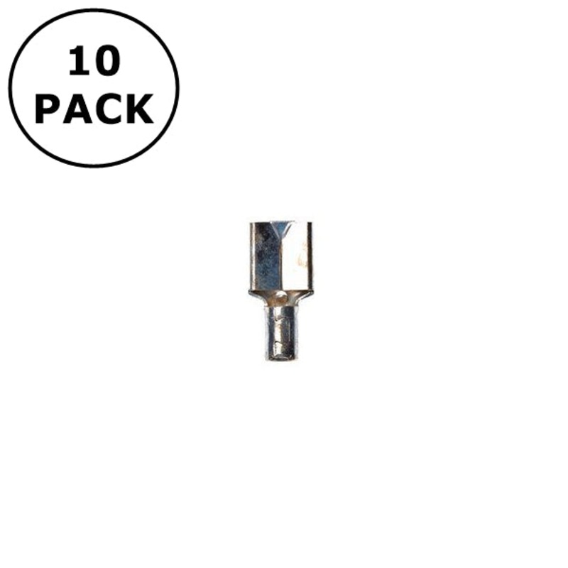 (1566) 0.250″ Female Non Insulated Quick Disconnects for 16-14AWG Wire ~ 10 Pack