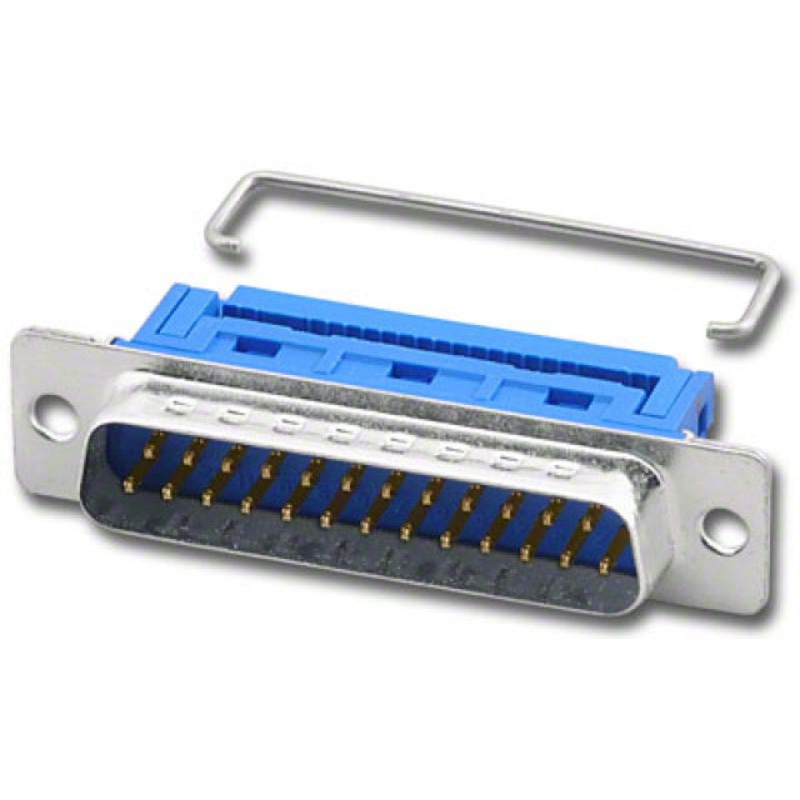 Pan Pacific IDC-25MB, DB25 Male IDC Type Metal BLUE Shell