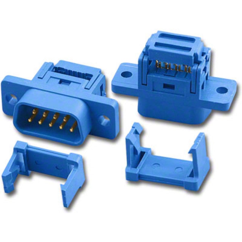 Pan Pacific IDC-9M-BLUE, 9pin Male IDC Type ALL Plastic Shell