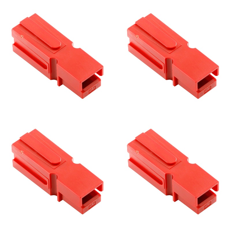 Philmore 49-016, RED DC-H (Hi-Amp) Power Connector Housings NO PINS ~ 4 Pack