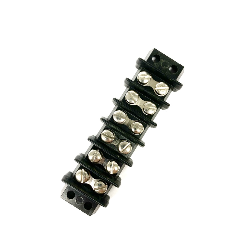 TRW Cinch/Beau 6-142, 6 Position Terminal Block Barrier, Strip 30A @ 250V AC
