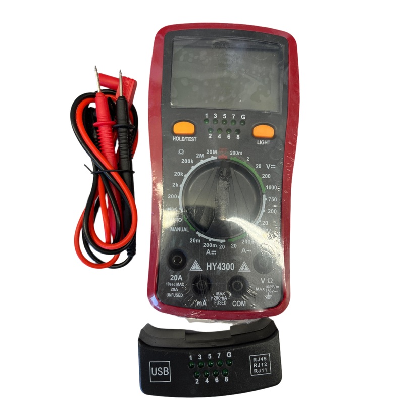 HY4300, CES Digital VOLT-OHM Meter/Cable Tester