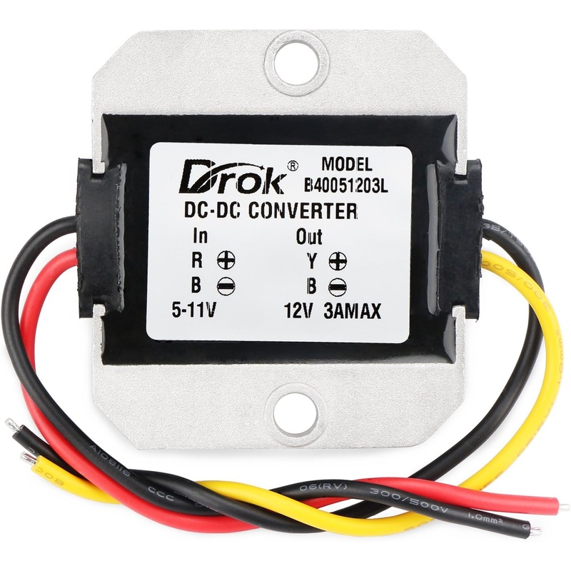 MV5/11-2-12-2A, MVO 5V to 12V Step Up Converter, DC 5V-11V to 12V Boost Converter Voltage Regulator Module 3A 36W