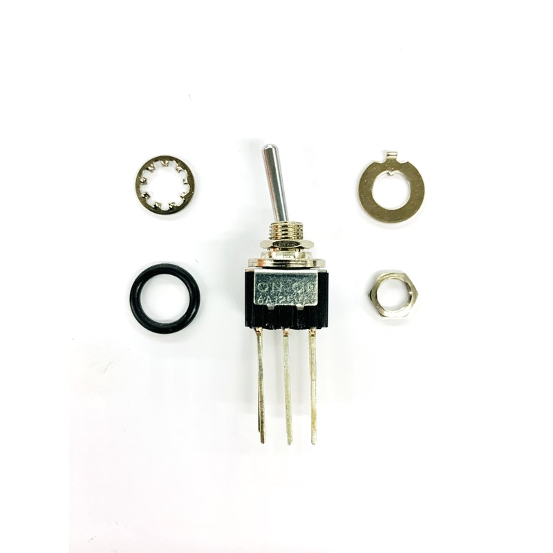 5A4-1 DPDT ON-ON 6A @ 125V AC Miniature Toggle Switch with Wire Wrap PC Pins