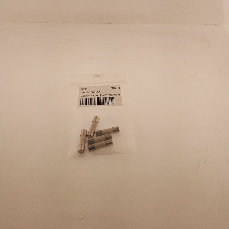 74-5SC800MA-C Ceramic Time Delay 5x20mm 250V 5pk
