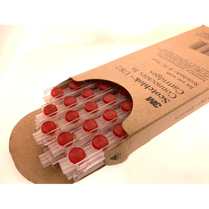 Actual 3M Scotchlok  3-Wire UR2 Butt Splice Connectors in Cartridge , 100/Pk Box