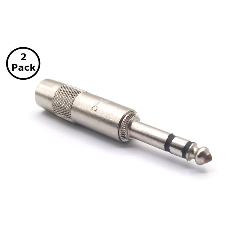 Lot of 2 G&H BF3P, 1/4″ Male 3 Conductor TRS Stereo Connectors