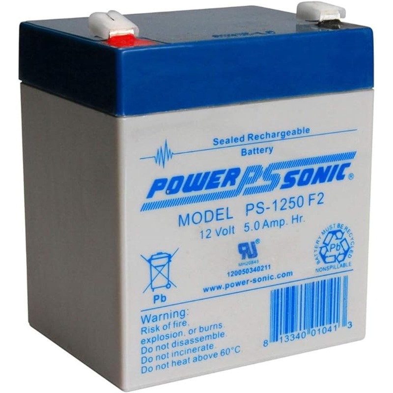 PS-1250F2 12V @ 5.0AH Sealed Lead Acid