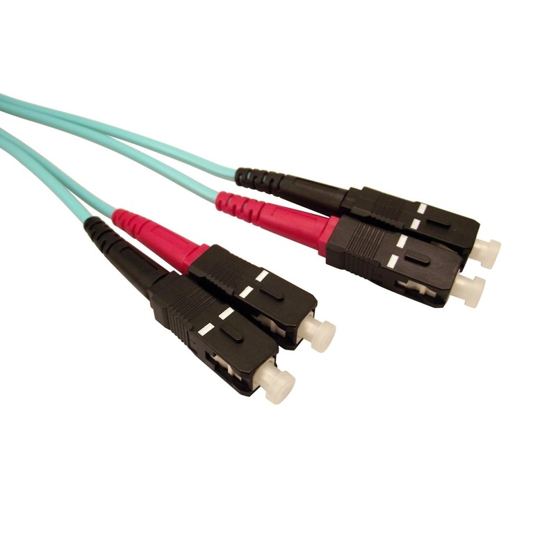 Shaxon FCSCSCQ05M SC to SC 50/125u Multi-Mode Fiber Optic Cable 10 GIG 5 Meters
