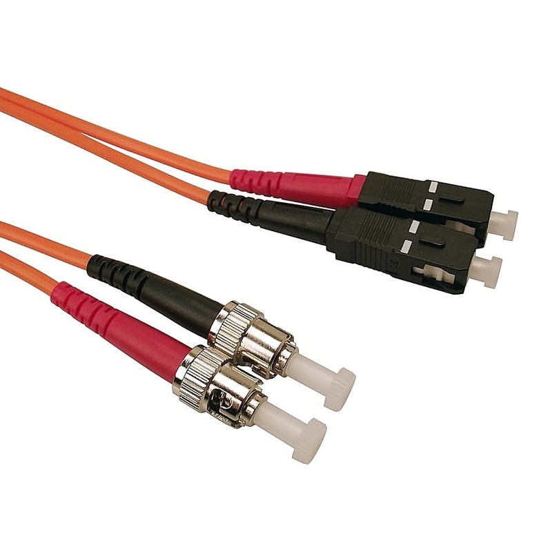 Shaxon FCSTSC03M, SC to ST 62.5/125u Multi-Mode Fiber Optic Cable ~ 3 Meters