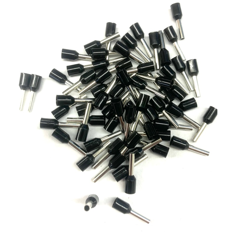 SIWF16-B14Insulated Wire Ferrule, 14mm, Black,16awg 500pk