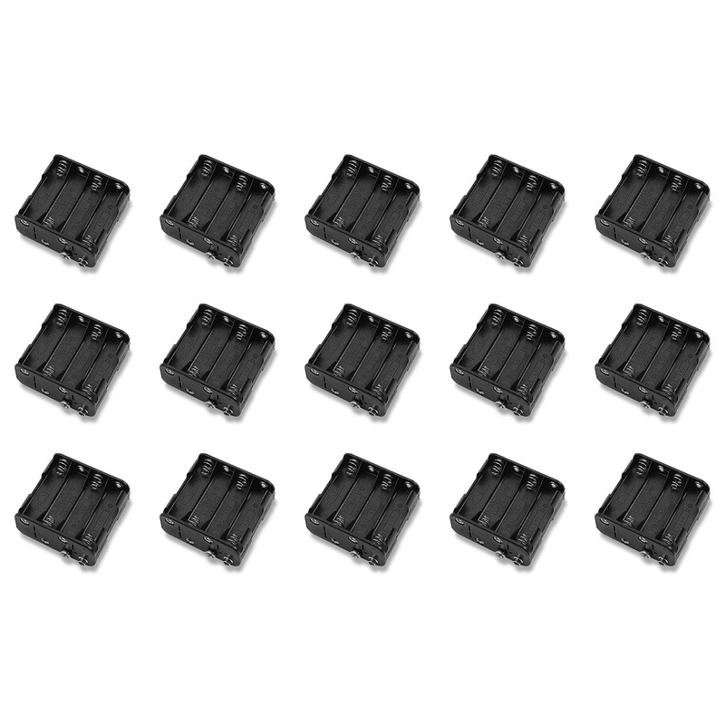 15 PACK of BH383, Eight (8) AA Cell (UM-3) Battery Holders with Snap Connection