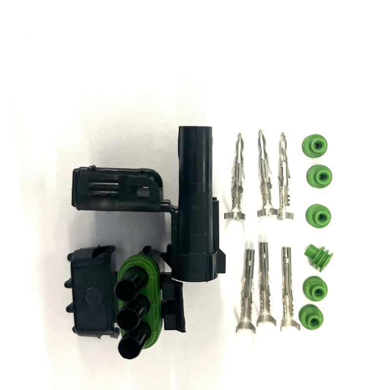 Aptiv WeatherPak WPK-3-2018, 20-18 AWG Three Conductor Set (M/F) w/Pins & Seals