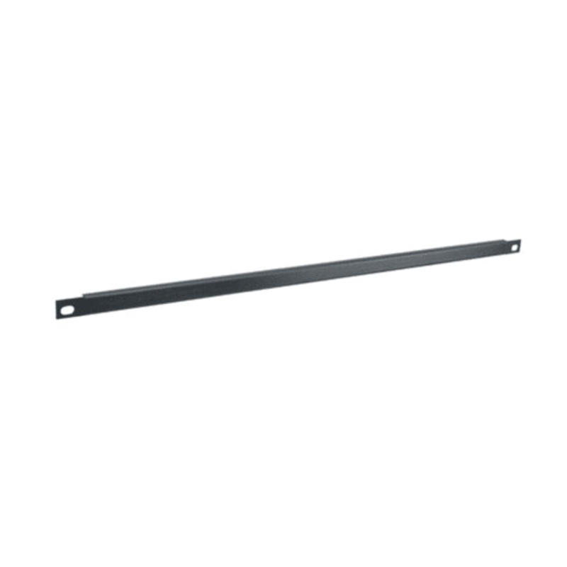 BL1/3, Middle Atlantic 1/3 RU Flanged Blank Rack Panel, Black Brushed and Anodized Aluminum