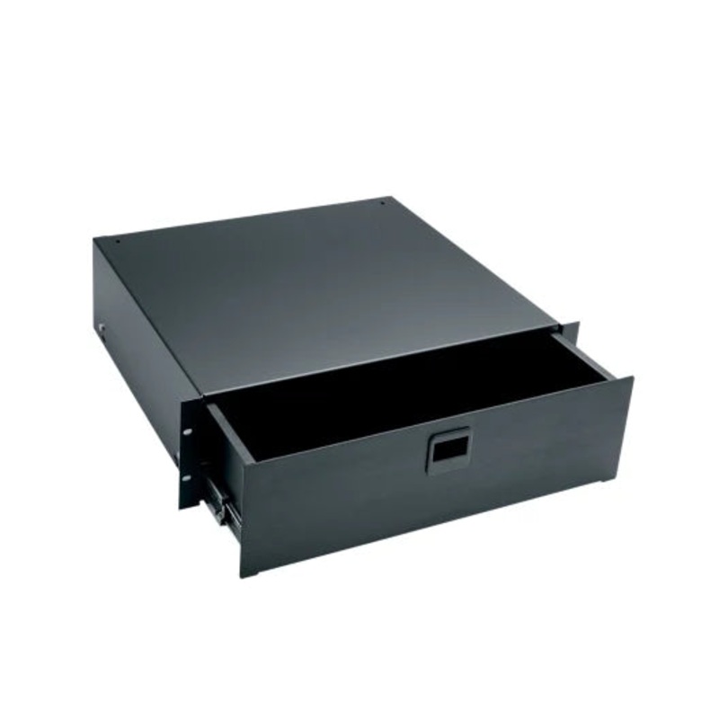 D3 Middle Atlantic – 3RU Rackmount Drawer, Black Brushed and Anodized