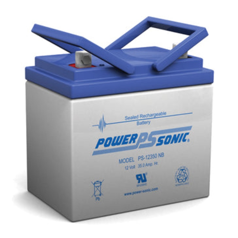 PS-12350B 12Vdc 35Ah, Sealed Lead Acid Battery, General Purpose, SLA Battery