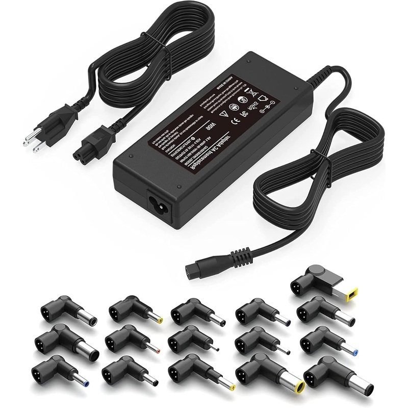 Universal Laptop AC to DC Power Supply Cord 15V-20V