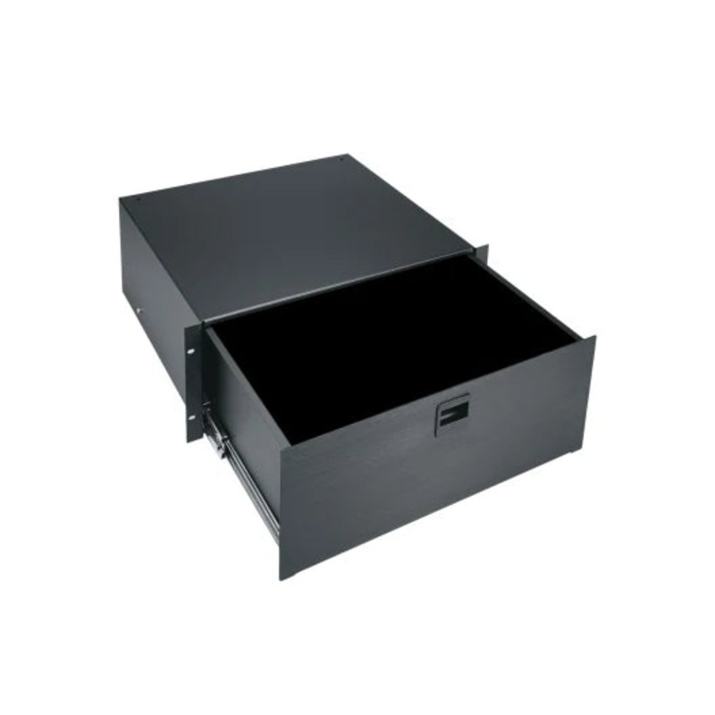 D4 Middle Atlantic – 4 RU Rackmount Drawer, Black Brushed and Anodized
