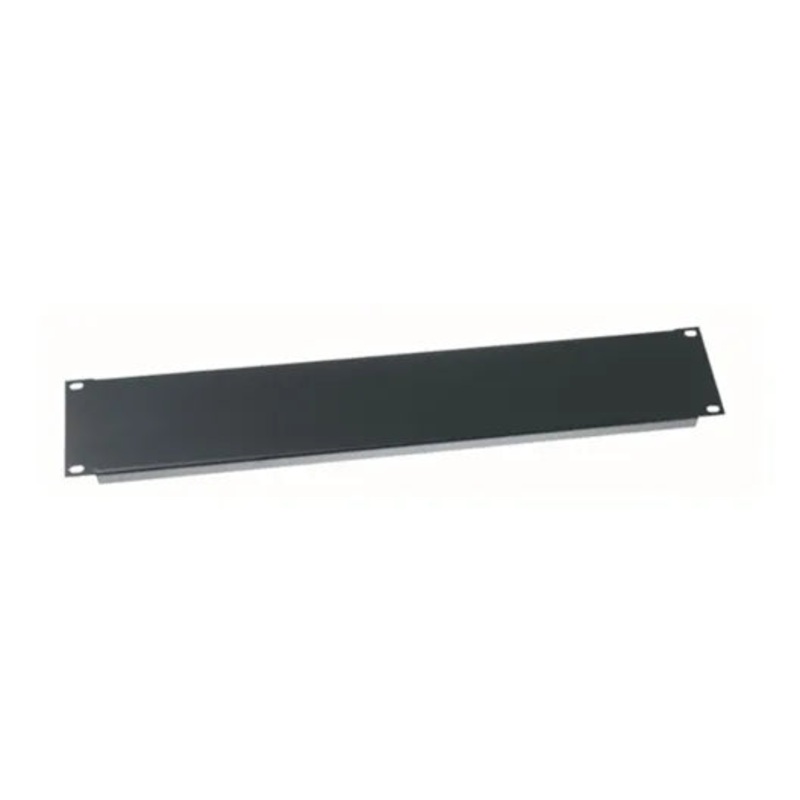 EB2 Middle Atlantic – 2 RU Flanged Blank Rack Panel, Steel, Black