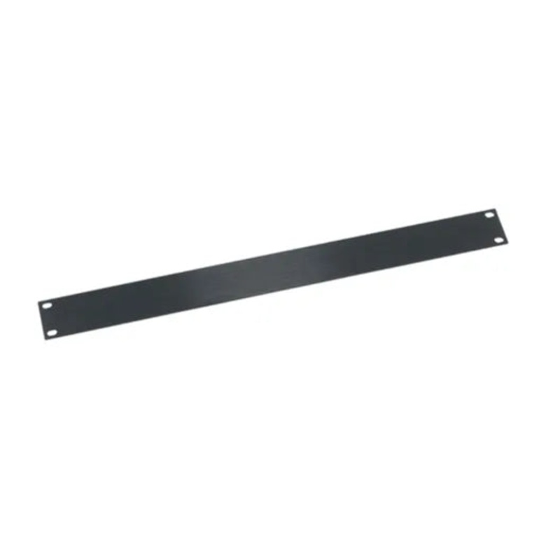 HBL1, Middle Atlantic 1 RU Flat Blank Rack Panel, Black Brushed and Anodized Aluminum