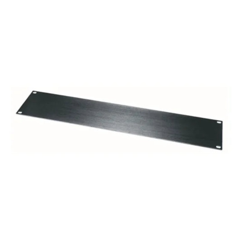 HBL2, Middle Atlantic 2 RU Flat Blank Rack Panel, Black Brushed and Anodized Aluminum