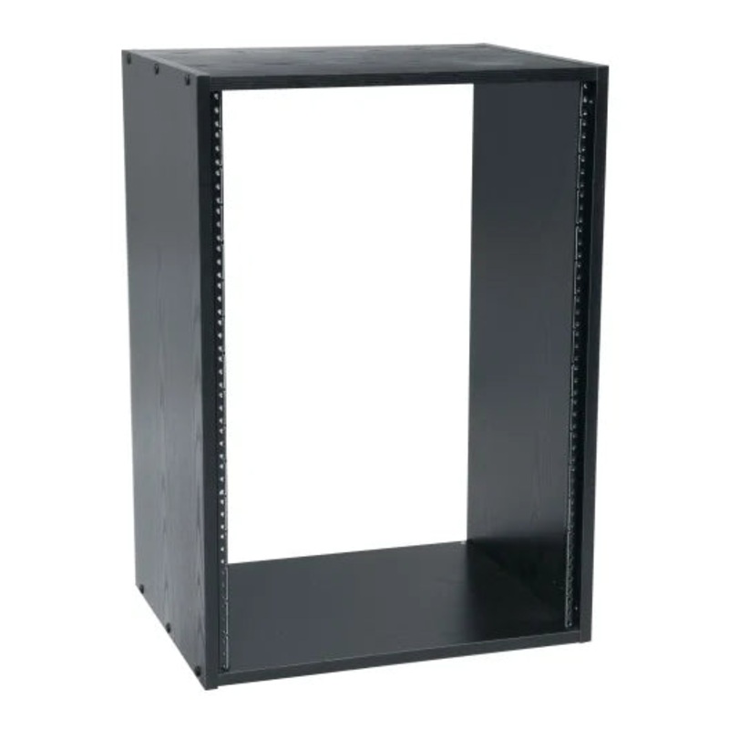 RK14, Middle Atlantic 14RU Black Wood Grain Laminate Rack