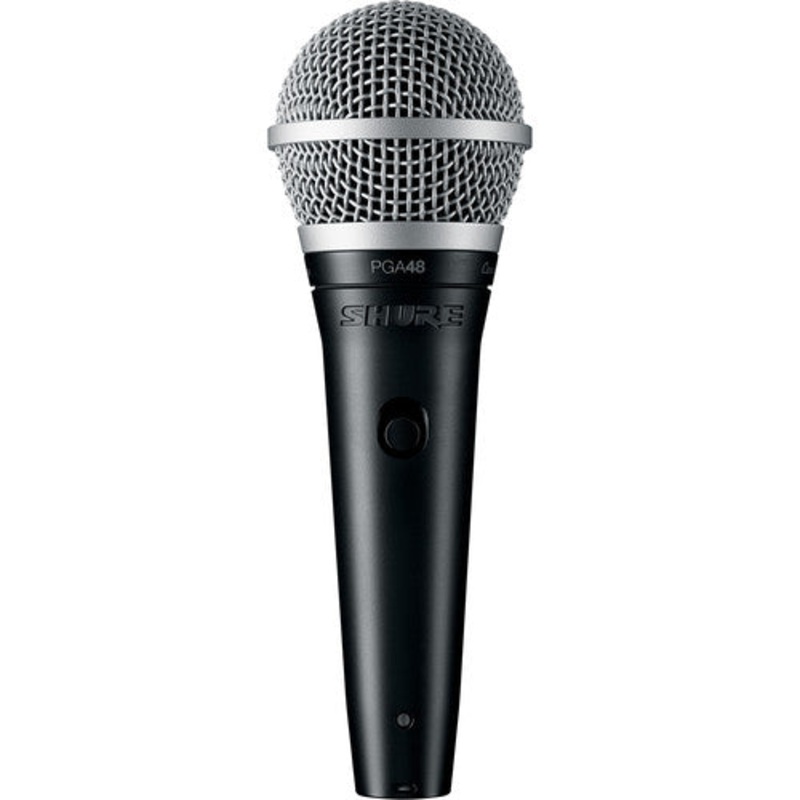 Shure PGA48-XLR – Cardioid Dynamic Vocal Microphone with 15′ XLR Cable