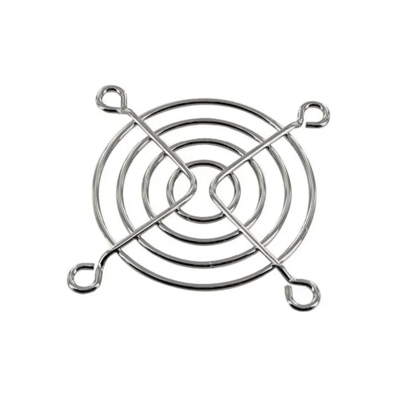 WFG24, Globe Motors Round Grill for 60mm (1.6″) Size Box Fans ~ Chrome Wire