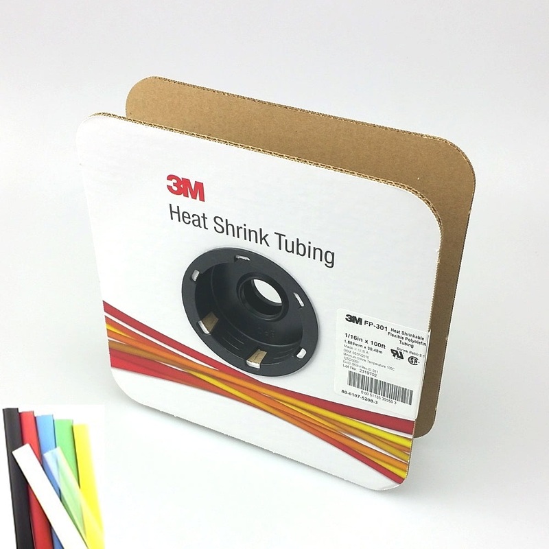 100 Foot Roll of 1/16″ Red 2:1 Heat Shrink ~ 3M FP301