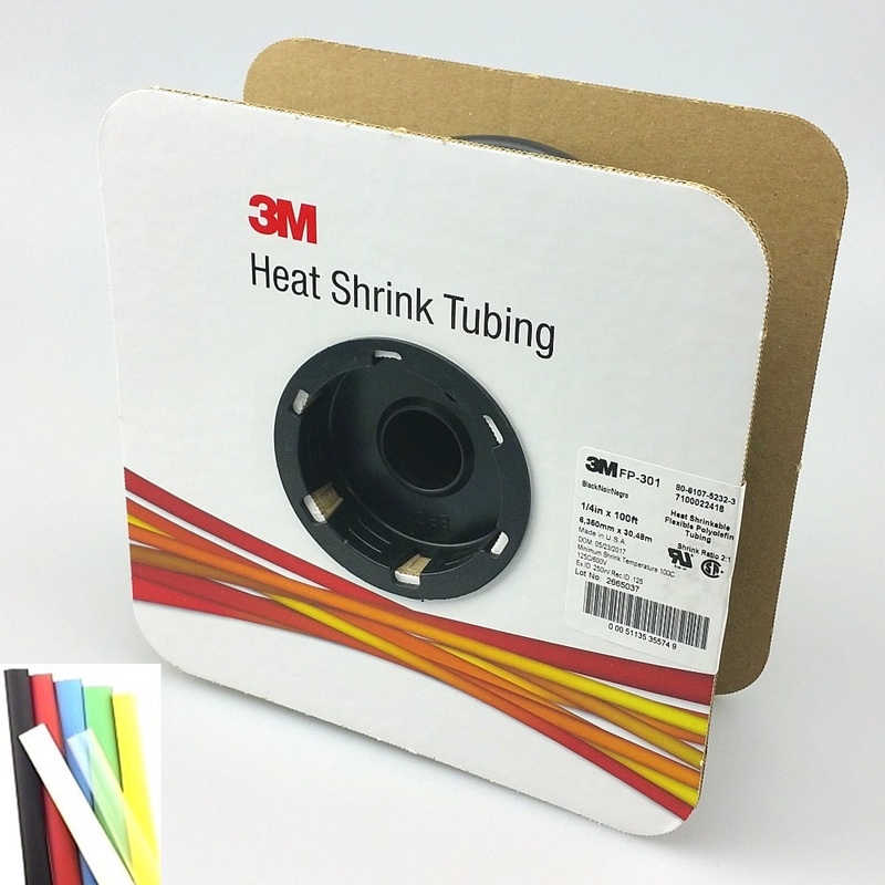 100 Foot Roll of 1/4″ Yellow 2:1 Heat Shrink ~ 3M FP301