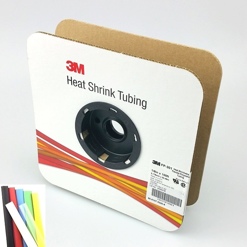 100 Foot Roll of 1/8″ Yellow 2:1 Heat Shrink ~ 3M FP301