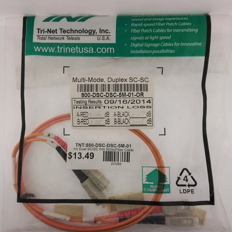 800-DSC-DSC-5M-01 Speed Cable Multimode Duplex 10Gb/