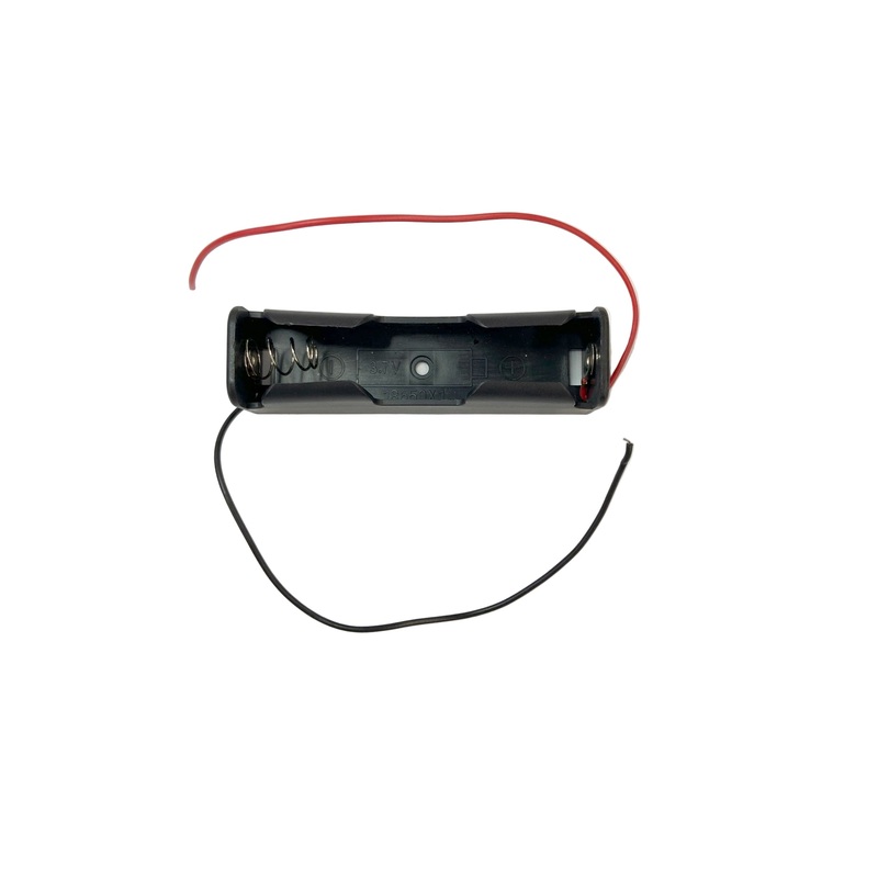 BH18650, MVO Single 18650 Battery Holder with Six Inch (6″) Wire Leads