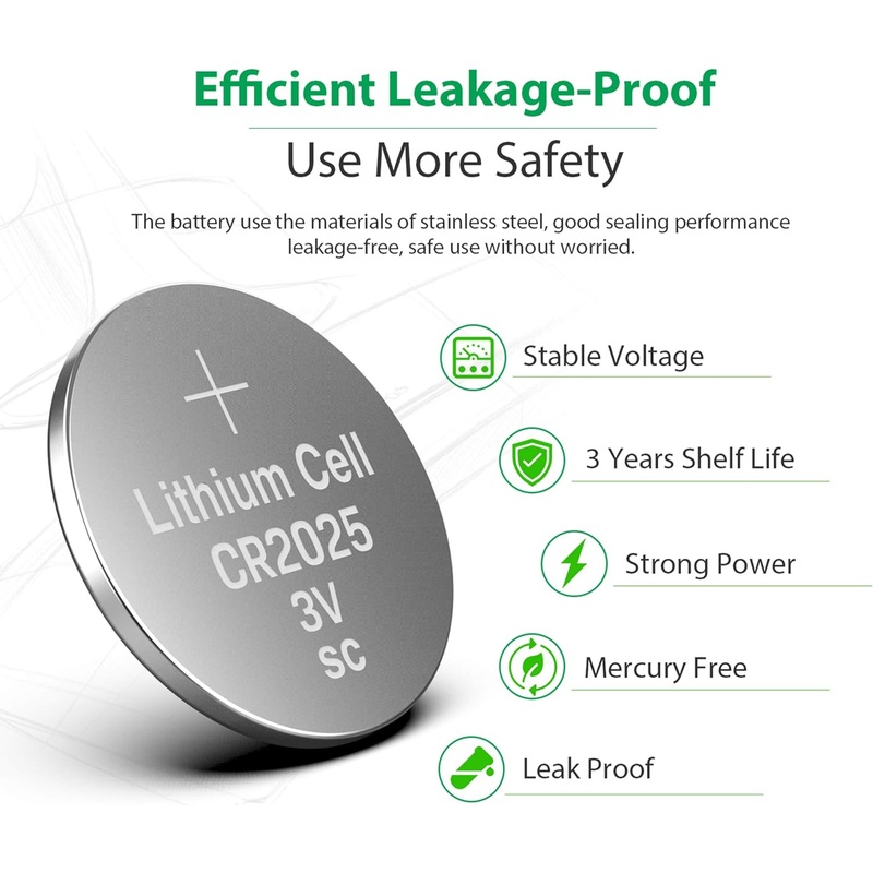 CR2025  2025 Lithium Manganese Dioxide 3V Coin Cell