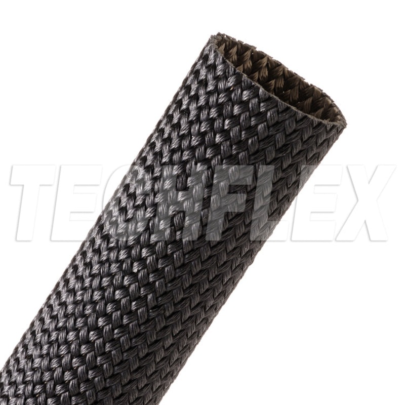 FGN0.38BK-FT, Techflex  Hi-Tem Fibgls Sleeve 1200F Blk 3/8″