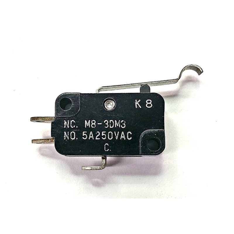 M8-3DM3, Mulon SPDT- ON-(ON) Siimulated Roller Lever micro switch 5A @ 250V AC