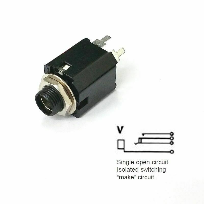 NEW Switchcraft N113PC 1/4″, 2 Conductor Mono PC Mount, Switched Female Jack
